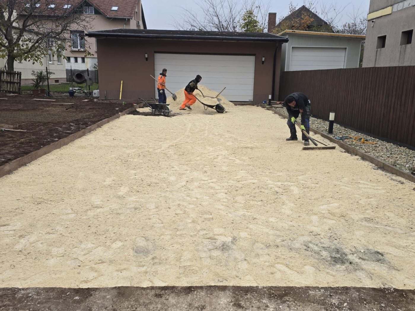 CKT beton a térkő alá – térkövezés